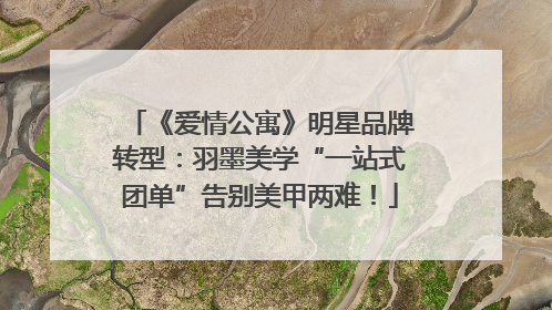 《爱情公寓》明星品牌转型：羽墨美学“一站式团单”告别美甲两难！
