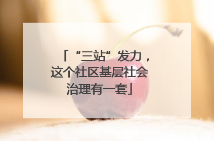 “三站”发力，这个社区基层社会治理有一套