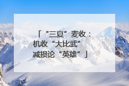 “三夏”麦收：机收“大比武” 减损论“英雄”