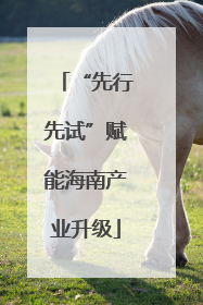 “先行先试”赋能海南产业升级