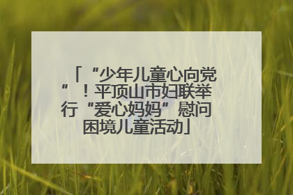 “少年儿童心向党”！平顶山市妇联举行“爱心妈妈”慰问困境儿童活动