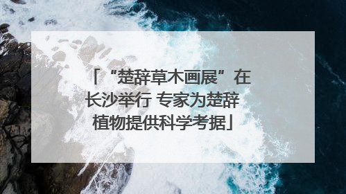 “楚辞草木画展”在长沙举行 专家为楚辞植物提供科学考据