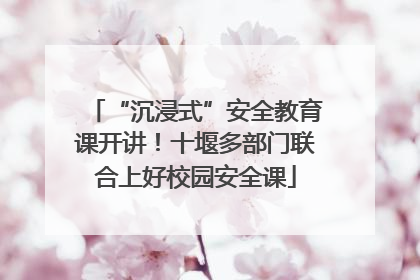 “沉浸式”安全教育课开讲！十堰多部门联合上好校园安全课