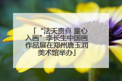 “法天贵真 童心入画”李长生中国画作品展在郑州唐玉润美术馆举办