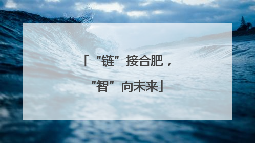 “链”接合肥，“智”向未来
