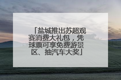 盐城推出苏超观赛消费大礼包，凭球票可享免费游景区、抽汽车大奖