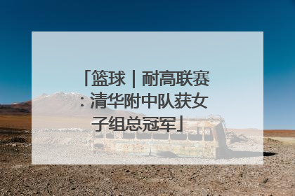 篮球｜耐高联赛：清华附中队获女子组总冠军
