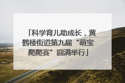 科学育儿助成长，黄鹤楼街道第九届“萌宝爬爬赛”圆满举行