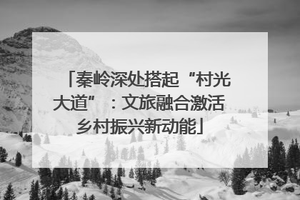 秦岭深处搭起“村光大道”：文旅融合激活乡村振兴新动能