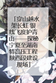 穿山越水架长虹 银线飞度护青山——探秘宁夏至湖南特高压工程陕西段建设现场