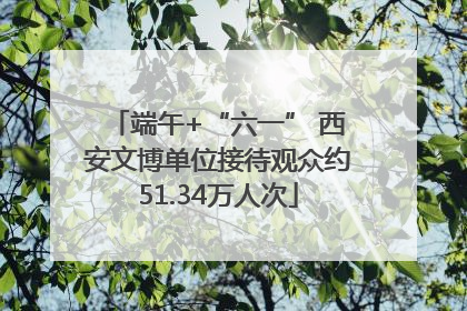 端午+“六一” 西安文博单位接待观众约51.34万人次