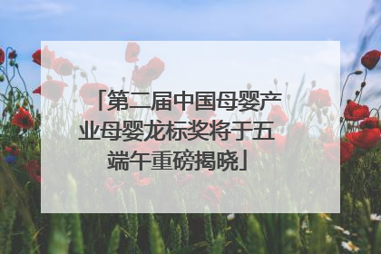 第二届中国母婴产业母婴龙标奖将于五端午重磅揭晓