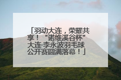 羽动大连，荣耀共享！“诺维溪谷杯”大连·李永波羽毛球公开赛圆满落幕！
