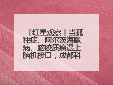 红星观察丨当孤独症、阿尔茨海默病、脑胶质瘤遇上脑机接口，成都科研改变医学图景