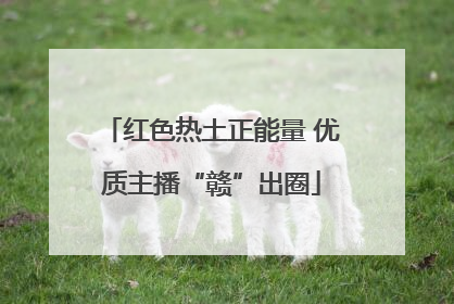 红色热土正能量 优质主播“赣”出圈
