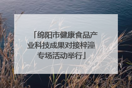 绵阳市健康食品产业科技成果对接梓潼专场活动举行