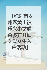 绵阳市安州区黄土镇乐兴小学联合多方开展关爱女生入户活动