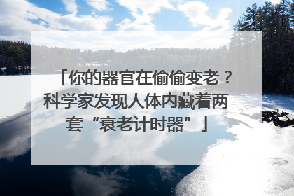 你的器官在偷偷变老？科学家发现人体内藏着两套“衰老计时器”