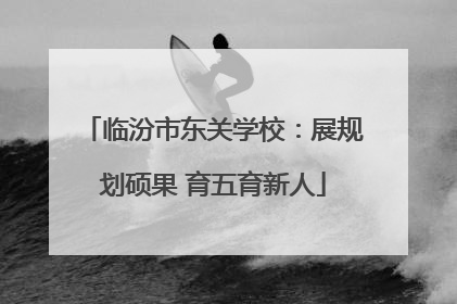临汾市东关学校：展规划硕果 育五育新人