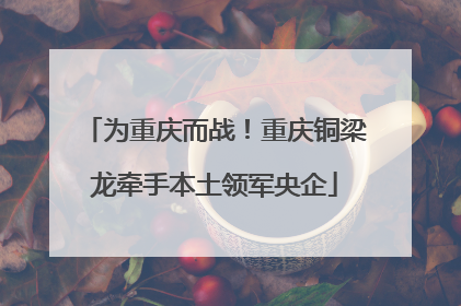 为重庆而战！重庆铜梁龙牵手本土领军央企