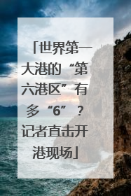 世界第一大港的“第六港区”有多“6”？记者直击开港现场