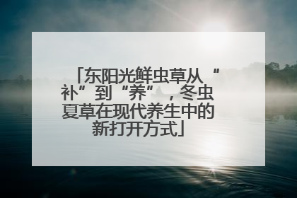 东阳光鲜虫草从“补”到“养”，冬虫夏草在现代养生中的新打开方式