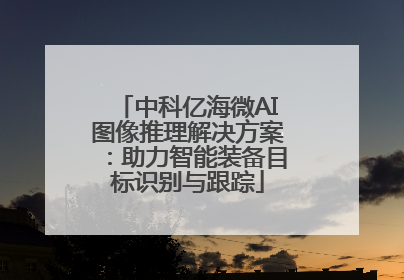 中科亿海微AI图像推理解决方案：助力智能装备目标识别与跟踪