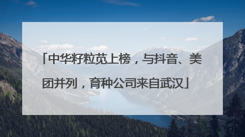 中华籽粒苋上榜，与抖音、美团并列，育种公司来自武汉