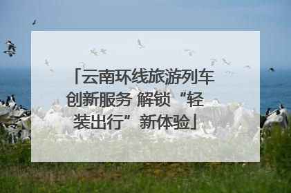 云南环线旅游列车创新服务 解锁“轻装出行”新体验