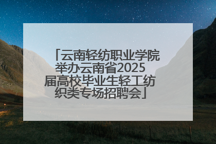 云南轻纺职业学院举办云南省2025届高校毕业生轻工纺织类专场招聘会