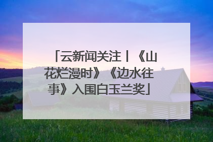云新闻关注丨《山花烂漫时》《边水往事》入围白玉兰奖