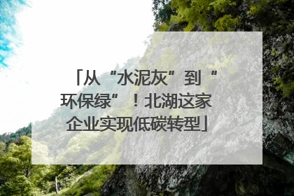 从“水泥灰”到“环保绿”！北湖这家企业实现低碳转型