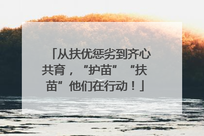 从扶优惩劣到齐心共育，“护苗”“扶苗”他们在行动！