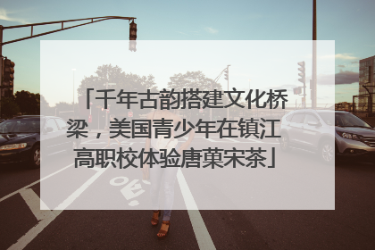 千年古韵搭建文化桥梁，美国青少年在镇江高职校体验唐菓宋茶