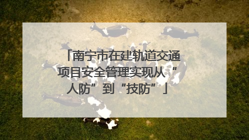 南宁市在建轨道交通项目安全管理实现从“人防”到“技防”