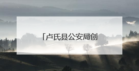 卢氏县公安局创新警务模式 全力守护百姓安宁