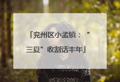 兖州区小孟镇：“三夏”收割话丰年