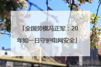 全国劳模冯正军：20年如一日守护电网安全