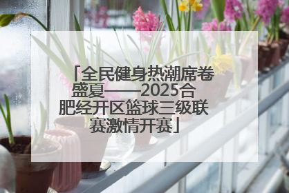 全民健身热潮席卷盛夏——2025合肥经开区篮球三级联赛激情开赛
