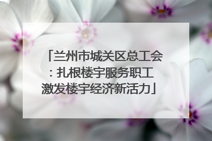 兰州市城关区总工会：扎根楼宇服务职工 激发楼宇经济新活力