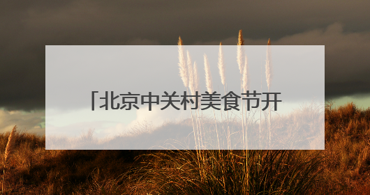 北京中关村美食节开幕 持续至今年年底