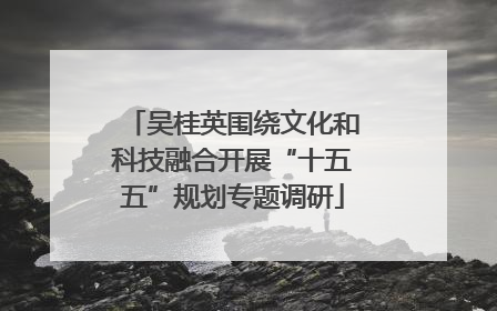 吴桂英围绕文化和科技融合开展“十五五”规划专题调研