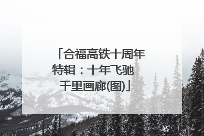 合福高铁十周年特辑：十年飞驰 千里画廊(图)
