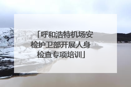呼和浩特机场安检护卫部开展人身检查专项培训
