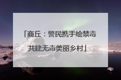商丘：警民携手绘禁毒 共建无毒美丽乡村