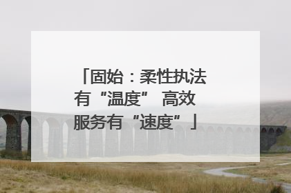固始：柔性执法有“温度” 高效服务有“速度”