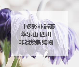 多彩非遗荟萃乐山 四川非遗焕新购物节启幕｜镜观四川