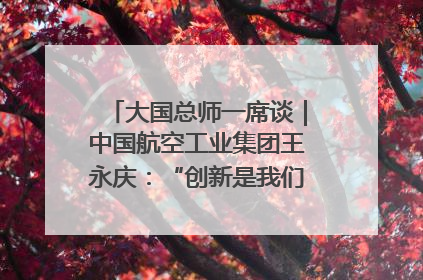 大国总师一席谈｜中国航空工业集团王永庆：“创新是我们的基因密码”