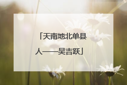 天南地北单县人——吴吉跃