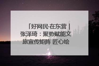 好网民·在东营｜张泽琦：聚势赋能文旅宣传矩阵 匠心绘就东营诗与远方